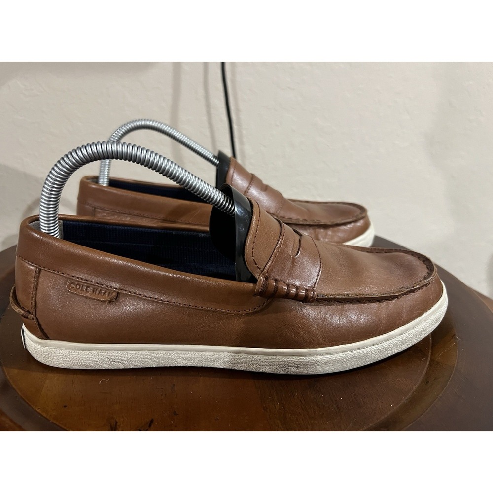 Cole Haan Nantucket Loafers Grand  OS Leather  2.0 Moc Toe Penny‎  Size 8 Brown